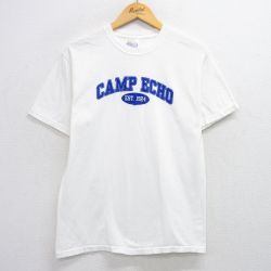 ヘインズ 00s 半袖Tシャツ キャンプ ホワイト M | 古着