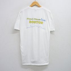 XL★古着 フルーツオブザルーム 半袖 ビンテージ Tシャツ メンズ 00年代 00s ボストン フィットネス コットン クルーネック 白 ホワイト 25jul12 中古