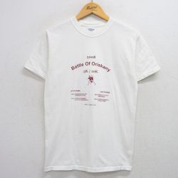 【50%OFF】S★古着 半袖 ビンテージ Tシャツ メンズ 00年代 00s マラソン メッセージ コットン クルーネック 白 ホワイト 25jul12 中古