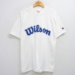 ウィルソン 90s 半袖Tシャツ ビッグロゴ ホワイト XL | 古着