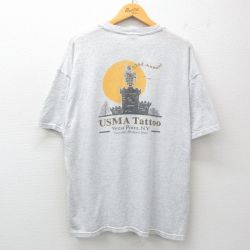 ヘインズ 00s 半袖Tシャツ USMA グレー XL | 古着