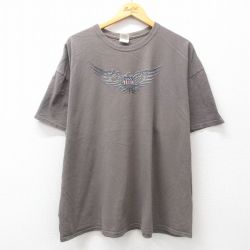00s 半袖Tシャツ 羽 グレー XL | 古着