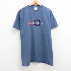 【50%OFF】オニータ 90s 半袖Tシャツ コロラドスプリングス刺繍 ネイビー XL | 古着