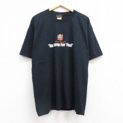 00s 半袖Tシャツ Soup man ブラック XL | 古着