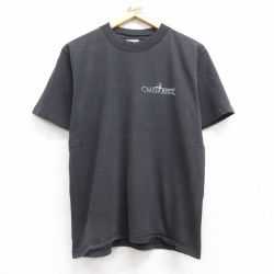 L★古着 オニータ ONEITA 半袖 ビンテージ Tシャツ メンズ 90年代 90s CASTLE ROCK コットン クルーネック USA製 黒 ブラック 25jul16 中古