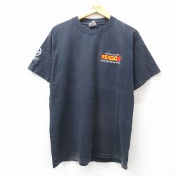 L★古着 半袖 ビンテージ Tシャツ メンズ 90年代 90s 95KGG コットン クルーネック USA製 黒 ブラック 25jul24 中古