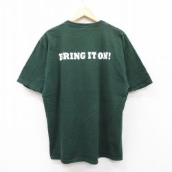 フルーツオブザルーム 00s 半袖Tシャツ BRING IT ON グリーン XL | 古着