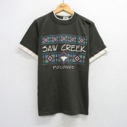 ソウクリーク 90s 半袖Tシャツ ネイティブ柄 グリーン M | 古着