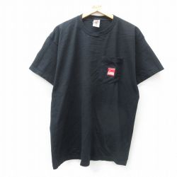 XL★古着 フルーツオブザルーム 半袖 ビンテージ Tシャツ メンズ 00年代 00s オーウェンズコーニング 胸ポケット付き コットン クルーネック 黒 ブラック 【spe】 25jul19 中古