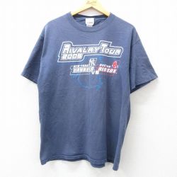 【50%OFF】00s 半袖Tシャツ ボストンレッドソックス ネイビー XL | 古着