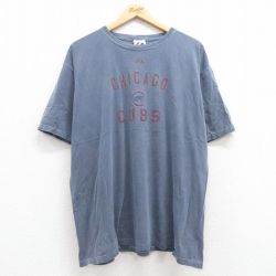 マジェスティック 00s 半袖Tシャツ シカゴカブスプリント ネイビー XL | 古着