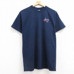 L★古着 半袖 ビンテージ Tシャツ メンズ 00年代 00s ケープコッド コットン クルーネック 紺 ネイビー 25jul22 中古