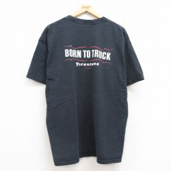 【20%OFF】XL★古着 半袖 ビンテージ Tシャツ メンズ 00年代 00s BORN 大きいサイズ コットン クルーネック 黒 ブラック 25jul22 中古