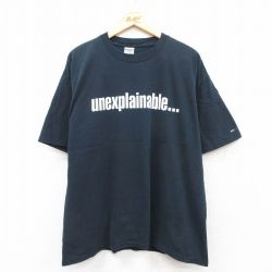 00s 半袖Tシャツ unexplainable ブラック XL | 古着
