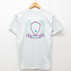 M★古着 スクリーンスターズ 半袖 ビンテージ Tシャツ メンズ 80年代 80s ボウリング イリノイ クルーネック USA製 薄グレー 霜降り 25jul23 中古