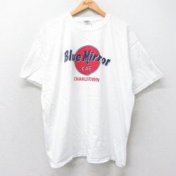 00s 半袖Tシャツ Blue Mirror CAFE ホワイト XL | 古着