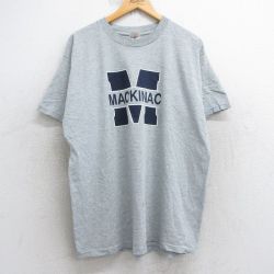 フルーツオブザルーム 90s 半袖Tシャツ マキノー グレー XL | 古着