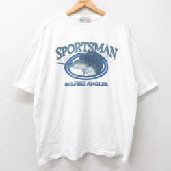 カジキ 90s 半袖Tシャツ SPORTSMAN ホワイト XL | 古着