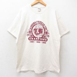 フルーツオブザルーム 00s 半袖Tシャツ アラバマクリムゾンタイドゾウ ホワイト XL | 古着