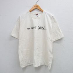 フルーツオブザルーム 00s 半袖Tシャツ Site Stuff 生成り ベージュ XL | 古着