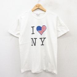 ヘインズ 00s 半袖Tシャツ ニューヨーク ホワイト M | 古着