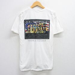 L★古着 半袖 ビンテージ Tシャツ メンズ 00年代 00s VETERAN コットン クルーネック 白 ホワイト 25jul28 中古