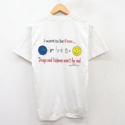 【50%OFF】M★古着 フルーツオブザルーム 半袖 ビンテージ Tシャツ メンズ 90年代 90s DARE クルーネック 白 ホワイト 25jul28 中古