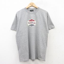 XL★古着 半袖 ビンテージ Tシャツ メンズ 00年代 00s WESTMORELAND クルーネック グレー 霜降り 25jul28 中古