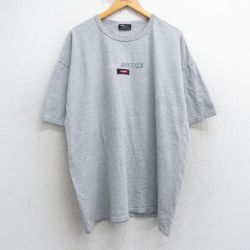 【50%OFF】XL★古着 半袖 ビンテージ Tシャツ メンズ 00年代 00s アメリカ 大きいサイズ クルーネック グレー 霜降り 25jul29 中古