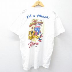XL★古着 フルーツオブザルーム 半袖 ビンテージ Tシャツ メンズ 00年代 00s スロット コットン クルーネック 白 ホワイト 【spe】 25jul30 中古