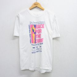 XL★古着 半袖 ビンテージ Tシャツ メンズ 00年代 00s マラソン 企業広告 コットン クルーネック 白 ホワイト 25jul31 中古