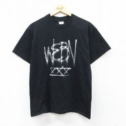 M★古着 ジャージーズ 半袖 ビンテージ Tシャツ メンズ 00年代 00s トヨタ WEBN コットン クルーネック 黒 ブラック 25aug01 中古