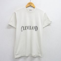 M★古着 フルーツオブザルーム 半袖 ビンテージ Tシャツ メンズ 90年代 90s クリーブランド クルーネック USA製 白 ホワイト 25aug02 中古