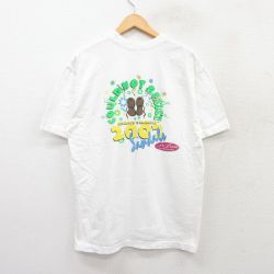 【50%OFF】XL★古着 半袖 ビンテージ Tシャツ メンズ 00年代 00s サンダル コットン クルーネック 白 ホワイト 25aug04 中古