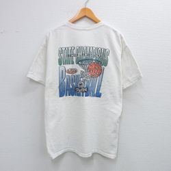 XL★古着 半袖 ビンテージ Tシャツ メンズ 00年代 00s ニュージャージー バスケットボール クルーネック 白 ホワイト 25aug04 中古