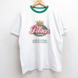 【50%OFF】00s 半袖Tシャツ ピルスナービール ホワイト L | 古着