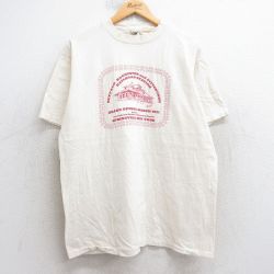 XL★古着 オニータ ONEITA 半袖 ビンテージ Tシャツ メンズ 90年代 90s バッファロー ロチェスター コットン クルーネック USA製 生成り 25aug05 中古