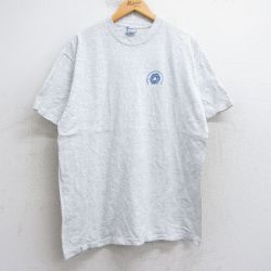 XL★古着 All Sport 半袖 ビンテージ Tシャツ メンズ 90年代 90s テクノロジー コットン クルーネック USA製 薄グレー 霜降り 【spe】 25aug05 中古