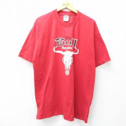 ジャージーズ 00s 半袖Tシャツ Bull レッド XL | 古着