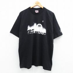 XL★古着 半袖 ビンテージ Tシャツ メンズ 00年代 00s next generation コットン クルーネック USA製 黒 ブラック 25aug07 中古