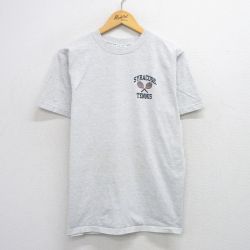 M★古着 半袖 ビンテージ Tシャツ メンズ 90年代 90s シラキュース テニス コットン クルーネック USA製 薄グレー 霜降り 25aug09 中古
