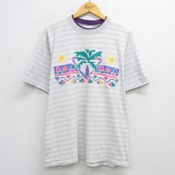 【50%OFF】90s 半袖Tシャツ ヤシの木 グレー XL | 古着