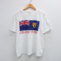 90s 半袖Tシャツ ユニオンジャック ホワイト XL | 古着