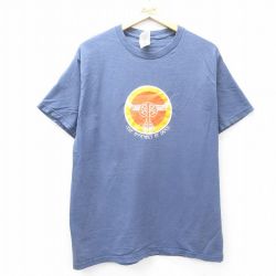 【50%OFF】フルーツオブザルーム 00s 半袖Tシャツ Assembly of Dustプリント ネイビー L | 古着