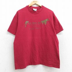 L★古着 ヘインズ Hanes 半袖 ビンテージ Tシャツ メンズ 00年代 00s THE BAD ASS コットン クルーネック 赤系 レッド 25aug19 中古