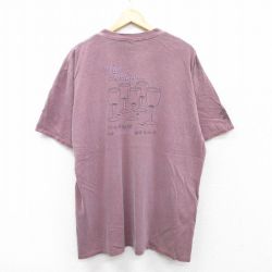 00s 半袖Tシャツ バーガンディ XL | 古着