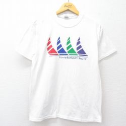 【50%OFF】M★古着 ジャージーズ 半袖 ビンテージ Tシャツ メンズ 00年代 00s Kennebunport クルーネック 白 ホワイト 25aug20 中古