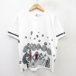 L★古着 半袖 ビンテージ Tシャツ メンズ 90年代 90s コットン クルーネック USA製 白 ホワイト 25aug20 中古