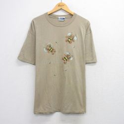 90s 半袖Tシャツ クマハチ ベージュ XL | 古着