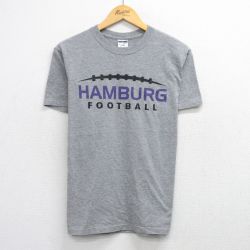 M★古着 ジャージーズ 半袖 ビンテージ Tシャツ メンズ 00年代 00s ハンブルク フットボール クルーネック グレー 霜降り 25aug21 中古